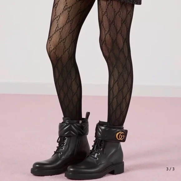 Gucci Black interlocking GG tights - Picture 2 of 8